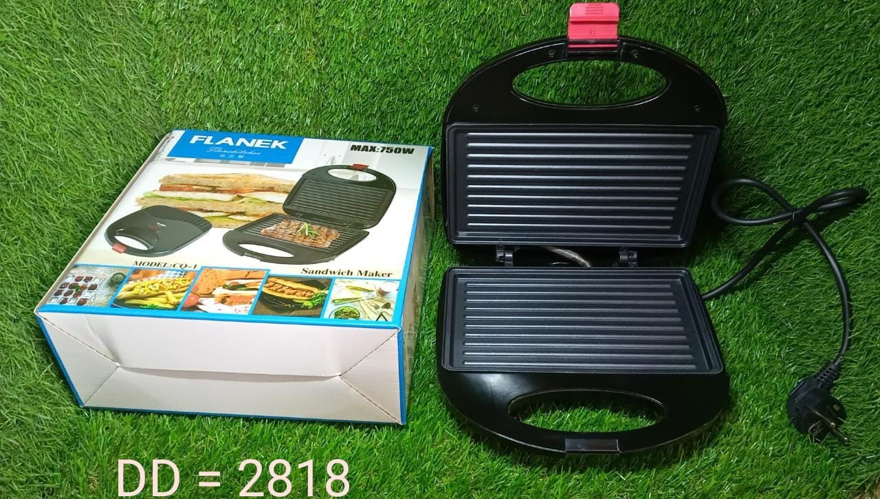 2818 Sandwich Maker Makes Sandwich Non-Stick Plates| Easy to Use with Indicator Lights DeoDap 2818 Sandwich Maker Makes Sandwich Non-Stick Plates| Easy to Use with Indicator Lights DeoDap